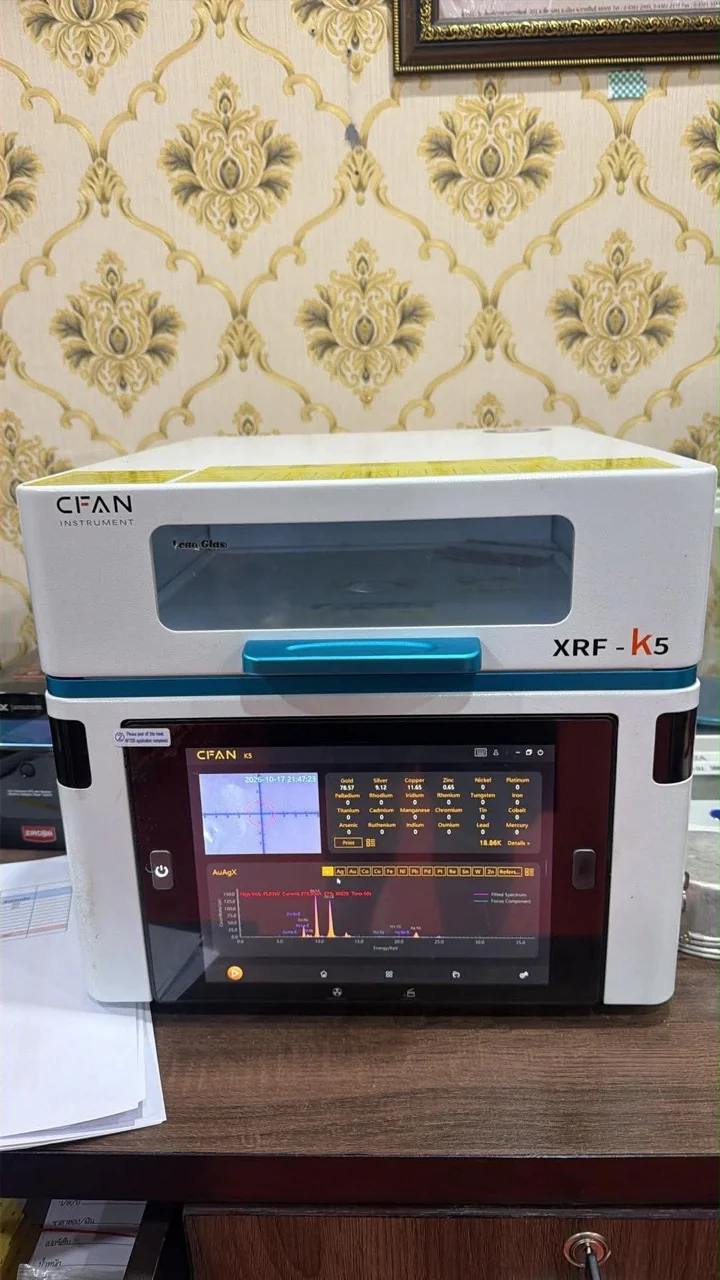 เครื่อง CFAN XRF-K5 ที่ร้านใช้ ตามภาพที่ร้านยืนยัน