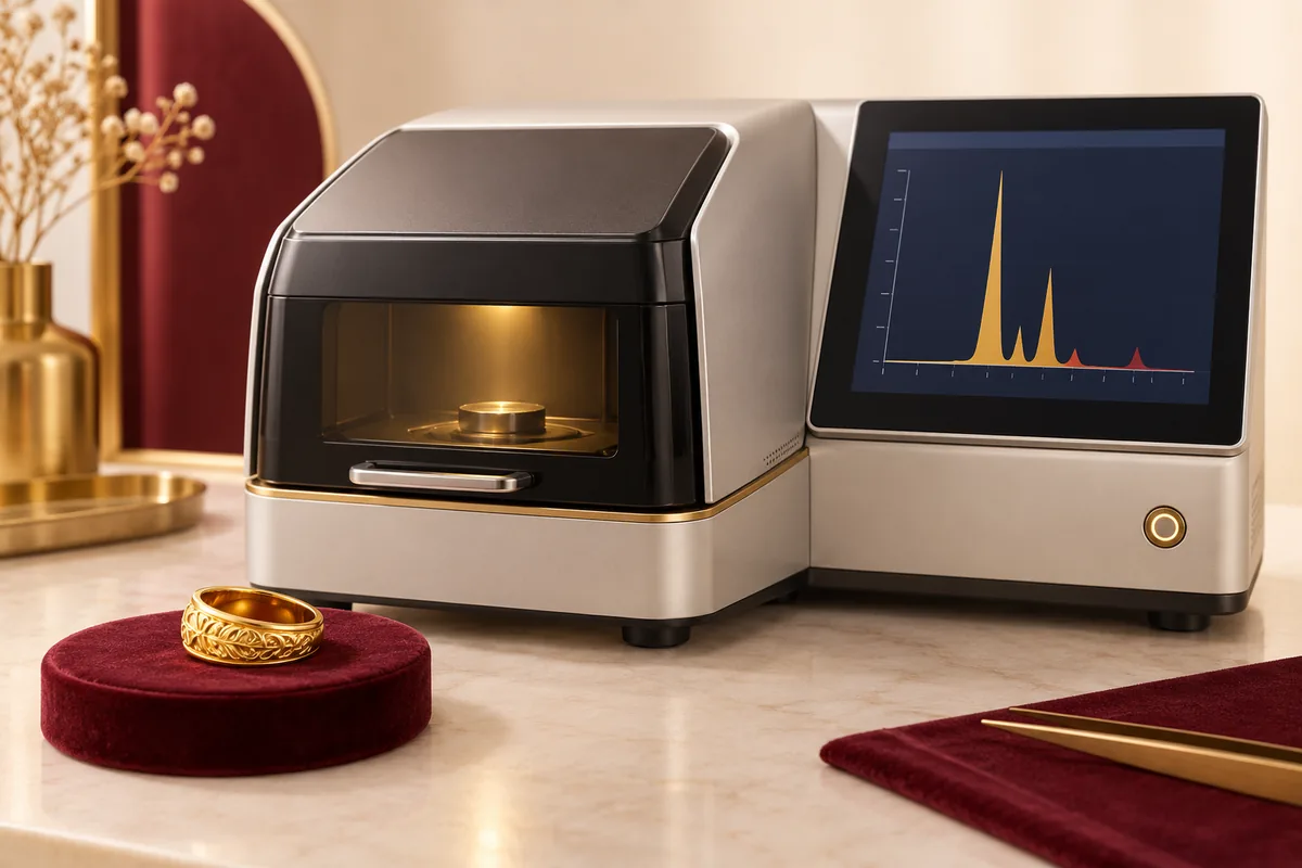 ภาพประกอบ: เครื่อง XRF ตรวจเปอร์เซ็นต์ทองอย่างไร?